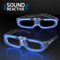 Sound Reactive Lights Blue Party Shades, 80s Style - 5 Day